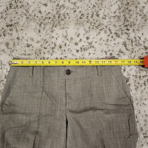 Banana Republic SZ 6 100% Wool Tan Flat Front Cuffed Lined Trouser - Picture 5 of 13